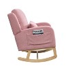 Okak Modern Accent Chairs for Bedroom, 27.5 "W Modern Accent High Back Living Room Casual Armchair Rocker with One Lumbar Pillow - 4 of 4