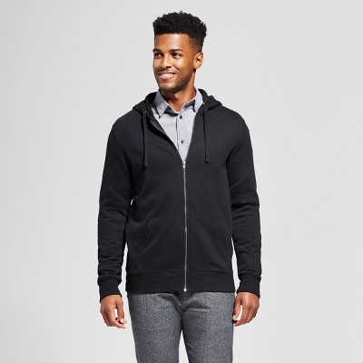 Men's Standard Fit Hooded Fleece Sweatshirt - Goodfellow & Co™ Black XL ...