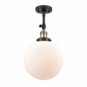 Beacon - 1 Light Semi-Flush Mount In Industrial Style-16 Inches Tall and 10 Inches Wide - 1 of 1