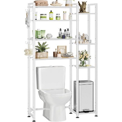 Simple Trending 8 Tier Over The Toilet Storage Black