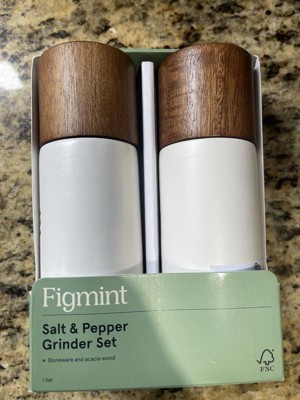 Ceramic Salt And Pepper Grinder Set Cream - Figmint™ : Target