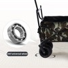 Collapsible Folding Outdoor Utility Wagon for Picnic and Camping, Halloween Toy Portable Cart,Tailgates w/Removable Canopy, Detachable Pockets - 4 of 4