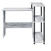 Vynxaria Antique White Black Writing Desk Vintage-Farmhouse Design for Home Office Rustic Interiors - 4 of 4