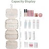 Narwey Hanging Toiletry Bag for Women Travel Checkered Makeup Bag - 2 of 4