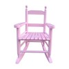 Whisen Kids Rocking Chair, Sturdy Hardwood Design with Slatted Back, Safe & Comfortable, Easy to Assemble - 2 of 4