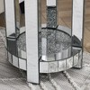 NicBex End Table Simple Side Table with Glass Tabletop and Metal Legs Modern Coffee Table for Living Room, Bedroom - 3 of 4