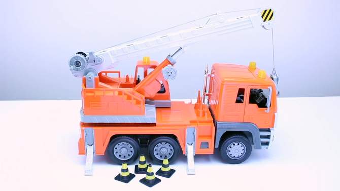 DRIVEN by Battat &#8211; Toy Crane Truck &#8211; Standard Series, 2 of 11, play video