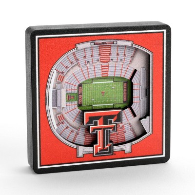 NCAA Texas Tech Red Raiders 3D Stadium View Magnet