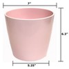 Tierra Garden 7" Round Self-Watering Bamboo Pot - 2 of 4