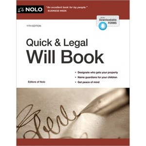 Quick & Legal Will Book - 11th Edition by  Editors Of Nolo (Paperback) - 1 of 1