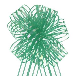 Unique Bargains Christmas Wedding Car Basket Gift Wrapping Large Organza Pull Bow 5 Pcs - 1 of 4