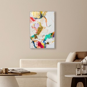 Art Remedy Bright Prism Minimalist collage style wall art Framed - 1 of 4