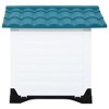 VidaXL Dog House Blue 35.6"x26.8"x26" Polypropylene - 3 of 4