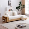 NicBex Convertible Sleeper Sofa Couch with Storage Ottoman Folding Sofa Bed with Box, Drawer and Drop Down Table with 2 Cup Holders - 2 of 4