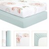 buybuy BABY by Evolur Zoo Love 2-Piece Sheet Set - 3 of 4