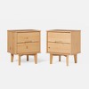 Mid-Century Modern Wood Nightstand - Saracina Home - 3 of 4