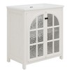 Akoasm 31 in. W Bathroom Vanity with Ceramic Sink, 2 Soft-Closing Doors & Bronze Pulls-Antique White - 2 of 4