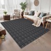 Washable Modern Braided Printed Rug Non Slip Low Pile Rug Soft Contemporary Throw Floor Cover Foldable Indoor Carpet for Living Room Bedroom - 3 of 4
