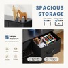AZL1 Life Concept Utility Storage Drawers Stylish and Functional Storage, 5 Drawer Dresser for Nursery, Closet, Entryway, Black, 39.3"*11.8"*20.8" - 2 of 4