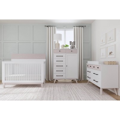 Westwood Design Rowan 4-in-1 Convertible Crib - White/Light Natural