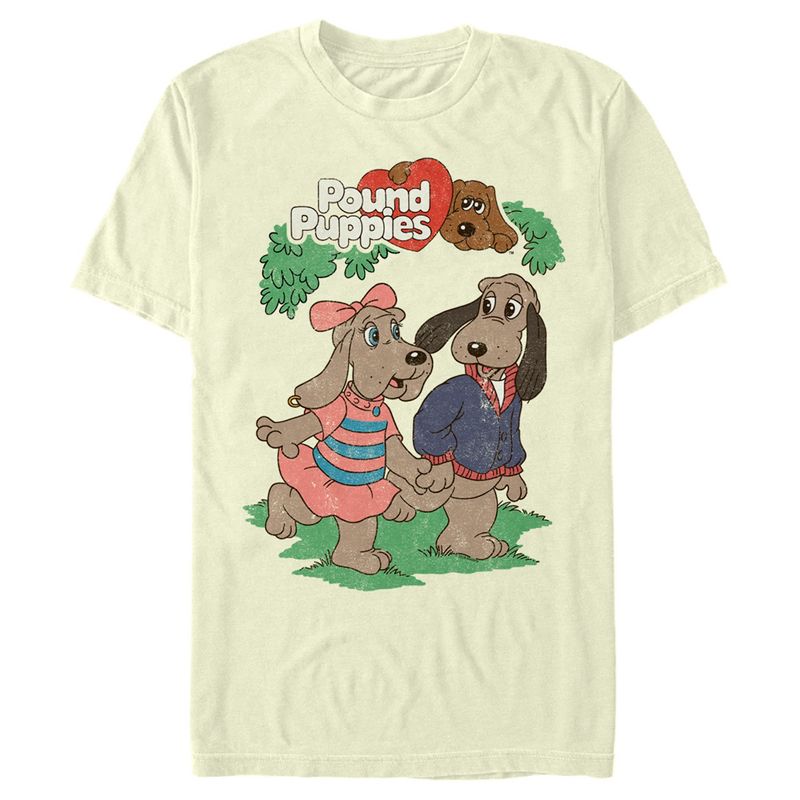 Men's Pound Puppies Couple Stroll T-Shirt, 1 of 4