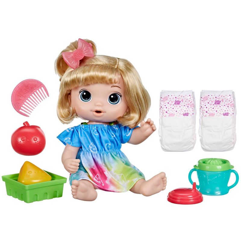 Baby Alive Fruity Sips Baby Doll - Blonde Hair/Blue Eyes, 1 of 9