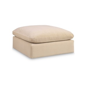 Meridian Furniture,Comfy Velvet Modular Ottoman - 1 of 4