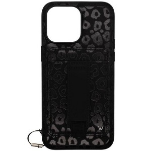 Walli Cases Blacked Out Leopard Magnetic Case with Wallet and Finger Strap - 1 of 2