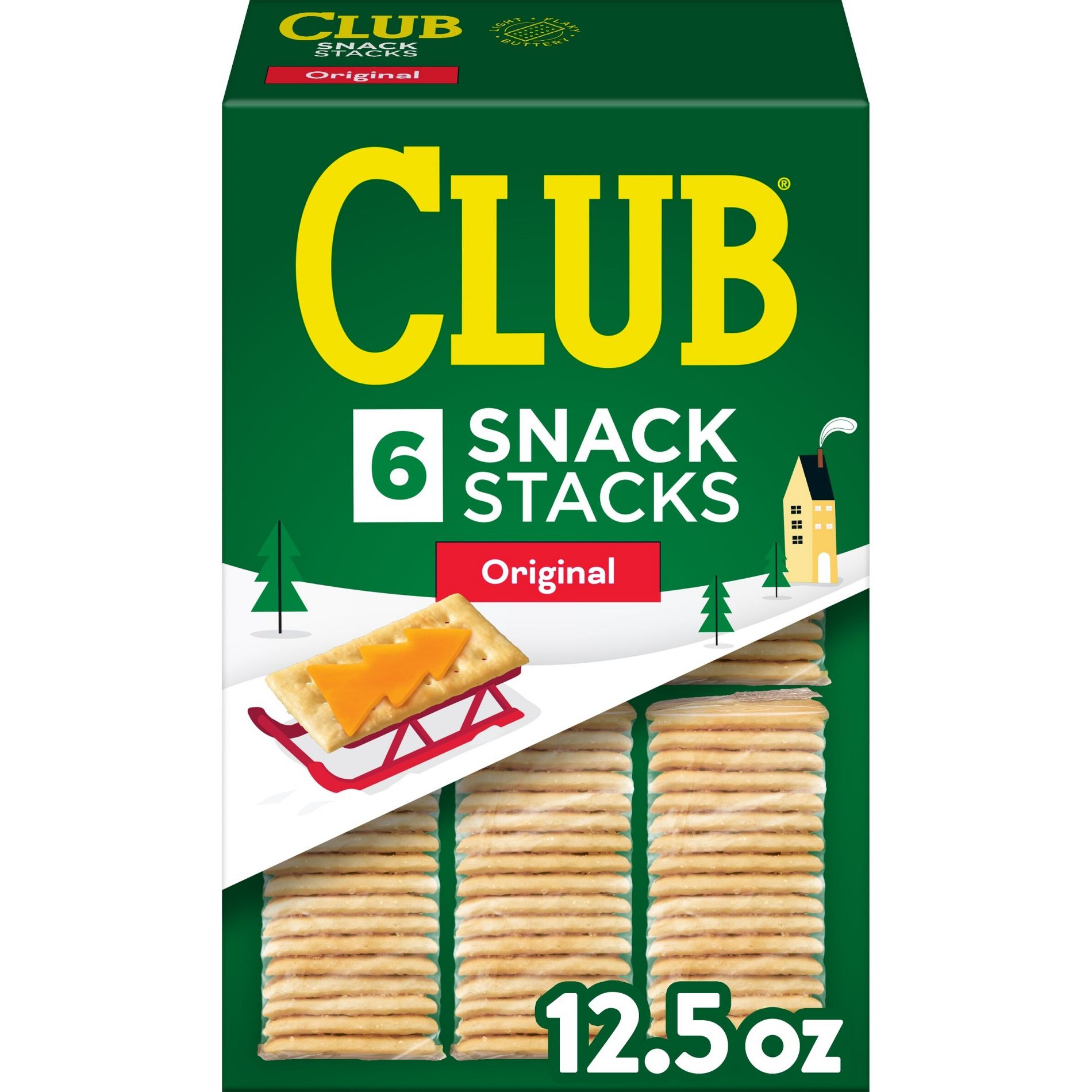 Club Snack Stacks Crackers Original - 12.5oz/6ct
