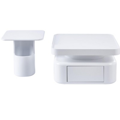 NicBex Modern Round Coffee Table Set of 2 with Storage Drawer for Living Room and Bedroom