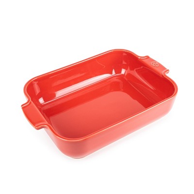 Peugeot Appolia Red Ceramic 2.9 Quart Rectangular Baking Dish