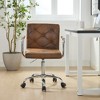 VECELO Rolling Work Chair for Home Office Desk Adjustable Height - 2 of 4
