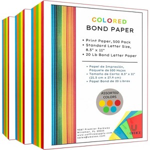 colored bond paper bundle 8.5" x 11" - 1 of 4
