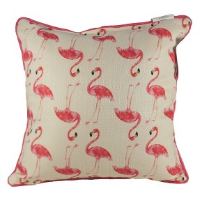 Home Decor 17.0 Inch Flamingo Pattern Pillow Indoor Bird Throw Pillows - 1 of 3
