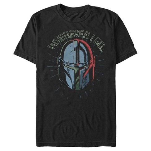 Men's Star Wars The Mandalorian Father's Day Mando Wherever I Go… T-Shirt - image 1 of 4