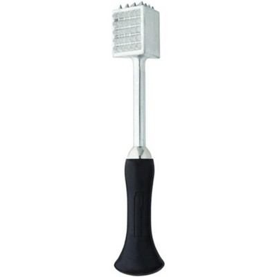 Amco 4-In-1 Stainless Steel Meat Tenderizer, Black