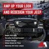 AMERICAN MODIFIED Gladiator Front Grille with Mesh Compatible with Jeep 2018-2023 Wrangler JL and Gladiator JT Models w/o TrailCam - 3 of 4