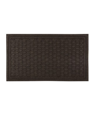 1'6"X2'6" Diamond Tufted Door Mat Dark Brown - Apache Mills