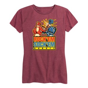 Women's - Rock 'Em Sock 'Em Robots - Rock 'Em Sock 'Em Robots Short Sleeve Graphic T-Shirt - 1 of 4