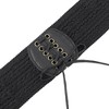 INSPIRE CHIC Women's Lace-up Tied Stretchy Corset Vintage Elegant Elastic Cinch Waist Belts 1 Pc - 2 of 4