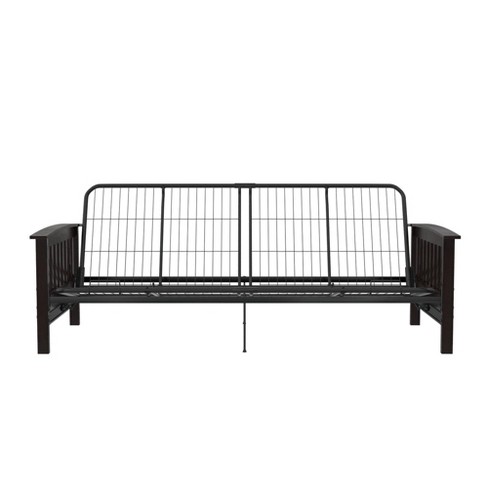 Wooden futon deals frame with mattress