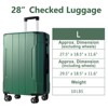 1/3 PCS Expandable ABS Hard Shell Luggage Set with Double Spinner Wheels and TSA Lock - ModernLuxe - 3 of 4