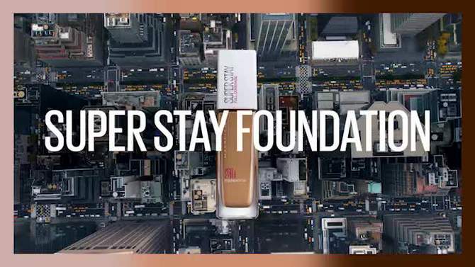 Maybelline Super Stay Full Coverage Liquid Foundation - 1 fl oz, 2 of 14, play video