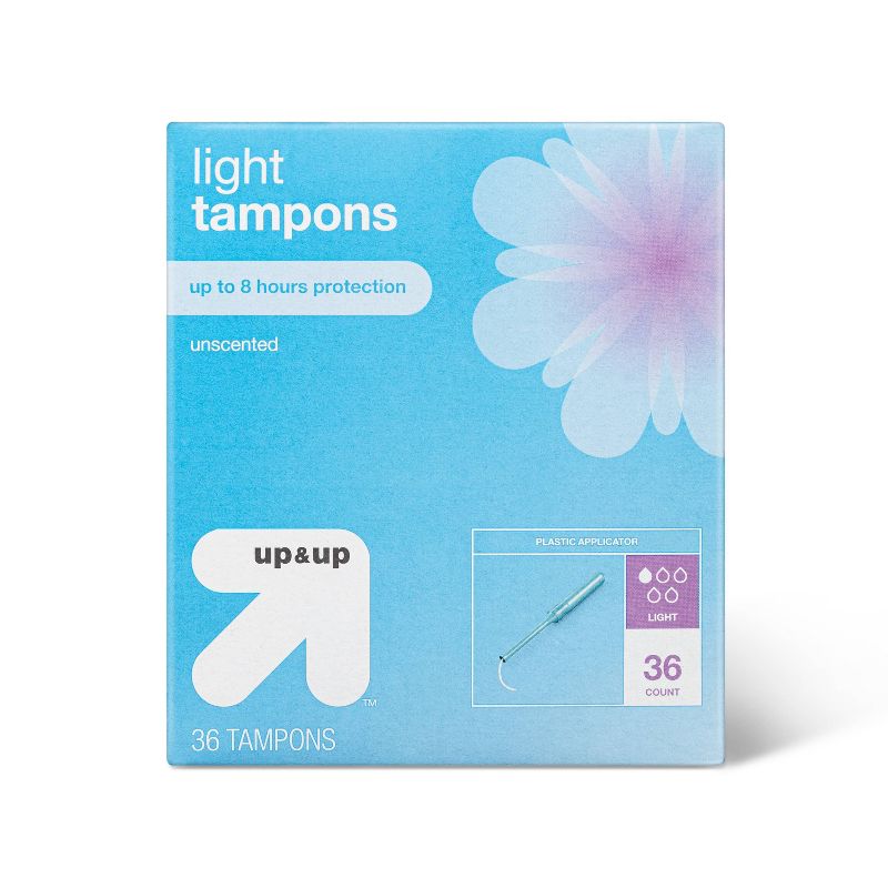 Tampons - Light Absorbency - Plastic - 36ct - up &#38; up&#8482;, 1 of 5