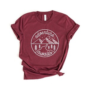 Simply Sage Market Women's Adventure Awaits Short Sleeve Graphic Tee - 1 of 3