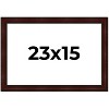 PosterPalooza | Distressed Brown Picture Frame - UV Acrylic, Backing Board, Hanging Hardware Included - 2 of 4