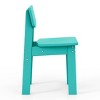 WestinTrends Tiny Terraces Outdoor HDPE Kids Modern Plastic Toddler Dining Chairs (Set of Two) - 4 of 4