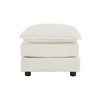 VYNXARIA Ottomans and Benches - White Chenille Footrest for 2, 3, and 4 Seater Sofa Combinations - 3 of 4