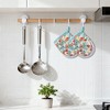 REGALWOVEN Heat Resistant 4 Piece Oven Mitts and Pot Holders Set for Kitchen Use - 2 of 4
