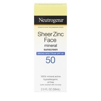 Neutrogena Sheer Zinc Sunscreen Face Lotion - SPF 50 - 2 fl oz